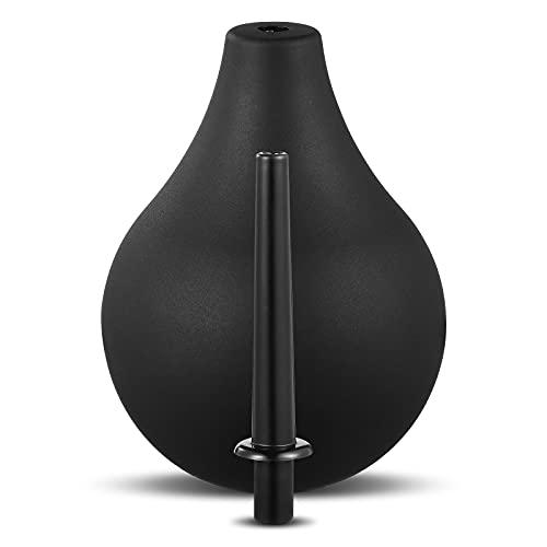 SUPVOX 224ml Ear Syringe Bulb Ear Suction Sucker Squeeze Ball Size L (Black)