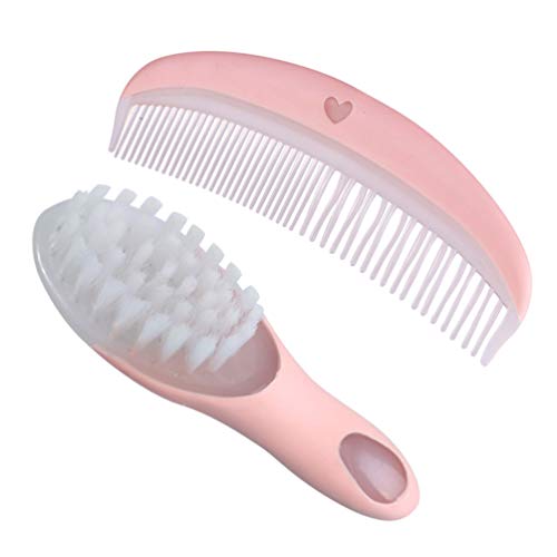 SUPVOX baby hair brush and comb set Scalp Grooming Massager for Newborns Infa...