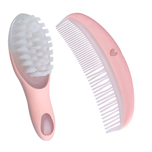 SUPVOX baby hair brush and comb set Scalp Grooming Massager for Newborns Infa...