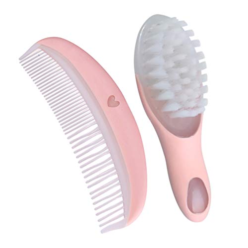 SUPVOX baby hair brush and comb set Scalp Grooming Massager for Newborns Infa...