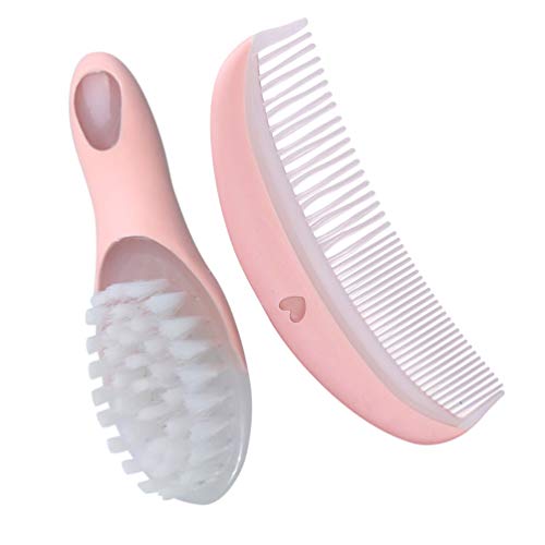 SUPVOX baby hair brush and comb set Scalp Grooming Massager for Newborns Infa...
