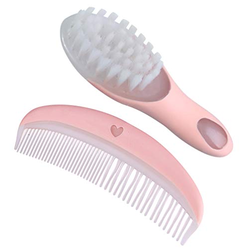 SUPVOX baby hair brush and comb set Scalp Grooming Massager for Newborns Infa...