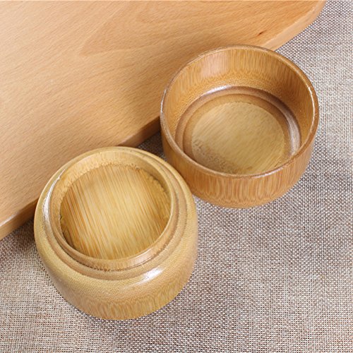 SUPVOX Bamboo Shaving Soap Bowl Cup Wood Shaving Mug Container for Men