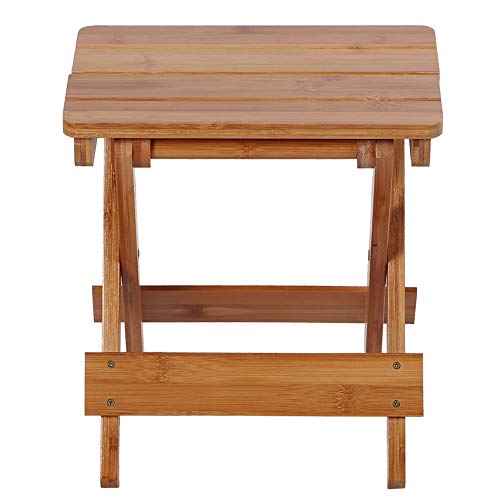 Bamboo Folding Stool Makeup Stool Shower Bench Portable Seat Small Bench for ...