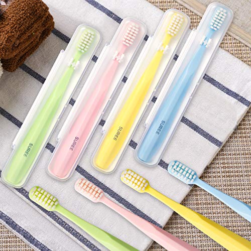 Extra Soft Toothbrush for Sensitive Teeth, Upgraded 10000 Bristles Micro Nano...