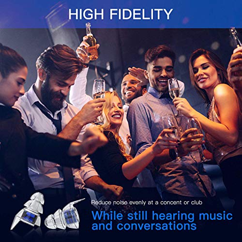 SureFire EP4 Sonic Defenders Plus filtered Earplugs, triple flanged design, r...