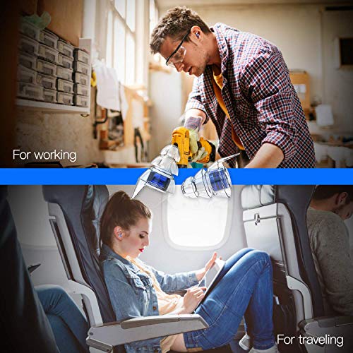 SureFire EP4 Sonic Defenders Plus filtered Earplugs, triple flanged design, r...