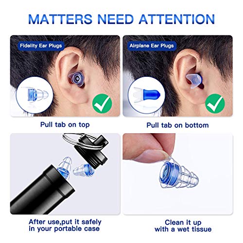 SureFire EP4 Sonic Defenders Plus filtered Earplugs, triple flanged design, r...