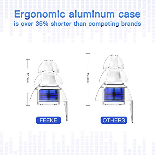 SureFire EP4 Sonic Defenders Plus filtered Earplugs, triple flanged design, r...