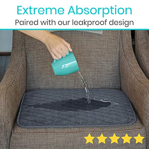 Sures Chair Incontinence Pad - Absorbent Seat Cover - Waterproof Protector fo...