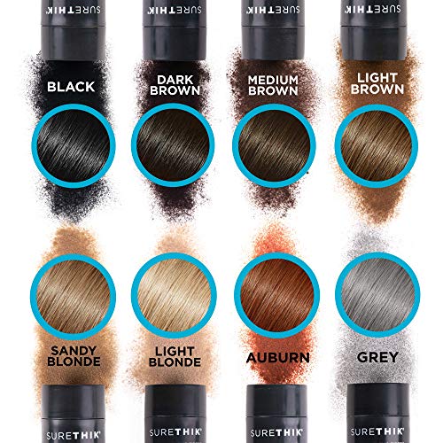 SURETHIK Hair Thickening Fibers for Thicker Looking Hair, Grey, 30g