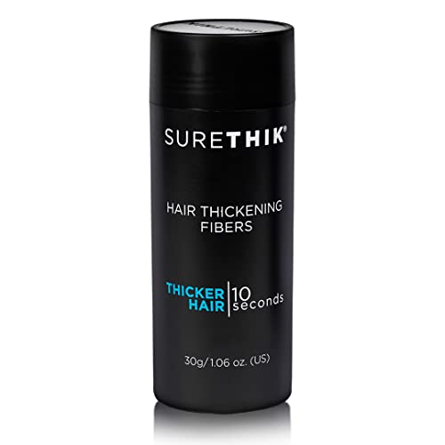 SURETHIK Hair Thickening Fibers for Thicker Looking Hair, Grey, 30g