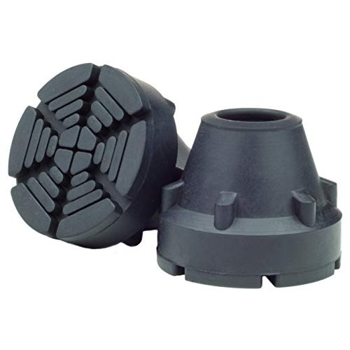 SureTip Black Crutch Tips & Cane Tip (Pair of 2) – 1 Size Fits All 3/4" 7/8” ...