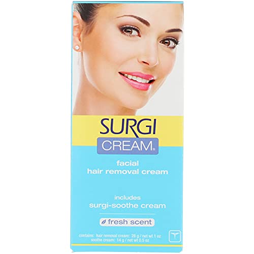 Surgi-cream Hair Remover For Face,  1-Ounce Tubes (Pack of 3)