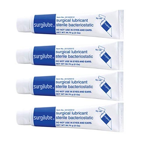 Surgilube Surgical Lubricant Sterile Bacteriostatic Jelly - 4.25 Ounces Each ...