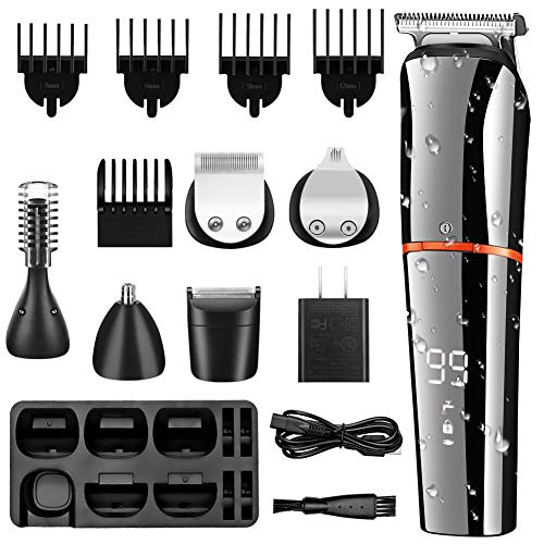 SURKER Beard Trimmer for Men Hair Clippers Body Mustache Nose Hair Groomer Co...