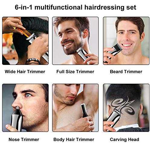 SURKER Beard Trimmer for Men Hair Clippers Body Mustache Nose Hair Groomer Co...