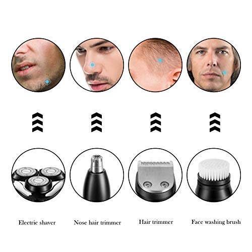 SURKER Electric Shaver Razor Cordless Beard Trimmer for Men Nose Hair Trimmer...