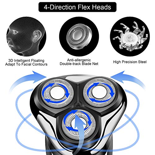 SURKER Electric Shaver Razor Cordless Beard Trimmer for Men Nose Hair Trimmer...