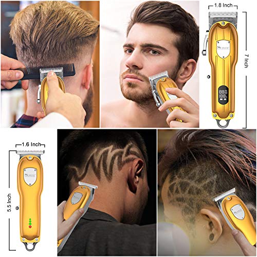 SURKER Mens Hair Clipper Professional Hair Trimmer Barber Clipper Set Beard T...