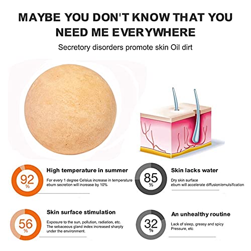 Oil-Absorbing Volcanic Face Roller,Instant Results Remove Excess Shine Rollin...