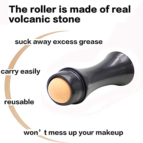 Oil-Absorbing Volcanic Face Roller,Instant Results Remove Excess Shine Rollin...