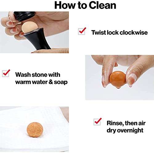 Oil-Absorbing Volcanic Face Roller,Instant Results Remove Excess Shine Rollin...