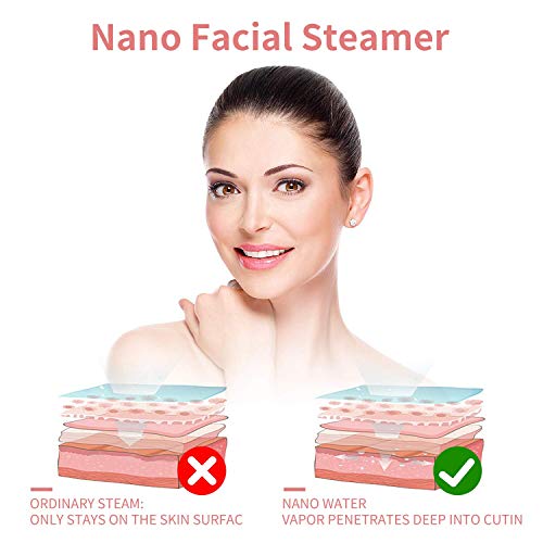 Facial Steamer - Surwit 10X Penetration Pro Nano Ionic Face Steamer for Facia...