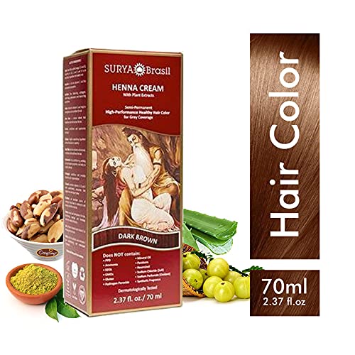 Surya Brasil Products Henna Cream, Dark Brown, 2.37 Fluid Ounce