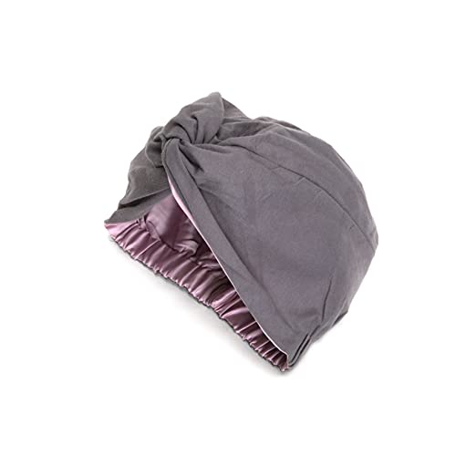 Sustainably Silk Sleeping Turban wrap - Vegan Bamboo Silk Inner Sleep Cap for...