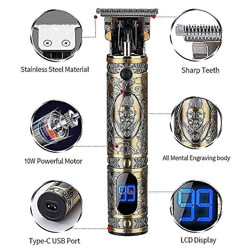 Haircut Clippers and Trimmers Set of 3, Suttik Cordless Ornate Hair Clippers ...