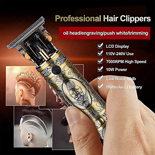 Haircut Clippers and Trimmers Set of 3, Suttik Cordless Ornate Hair Clippers ...