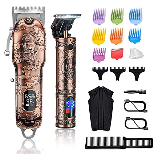 Suttik Hair Clippers and Trimmers Set for Men, Professional Cordless Barber C...