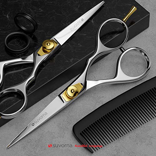 Suvorna Condor 5" Beard Scissors for Men, Mustache Scissors for Cutting, Styl...