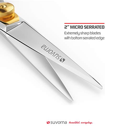 Suvorna Condor 5" Beard Scissors for Men, Mustache Scissors for Cutting, Styl...