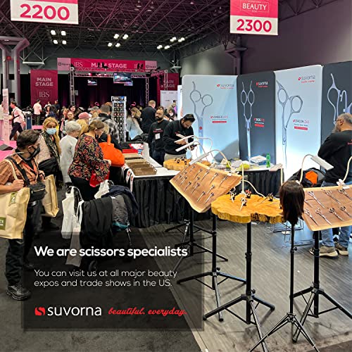 Suvorna Condor 5" Beard Scissors for Men, Mustache Scissors for Cutting, Styl...