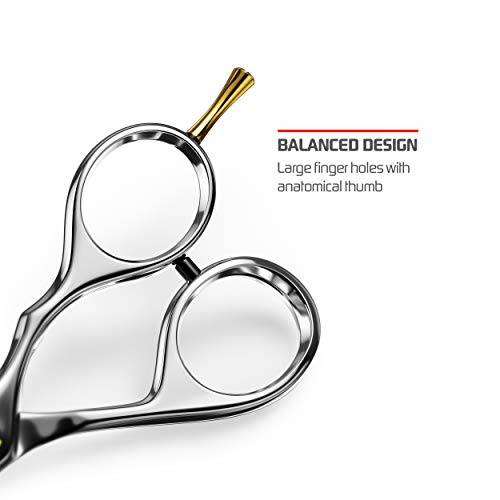 Suvorna Condor 5" Beard Scissors for Men, Mustache Scissors for Cutting, Styl...