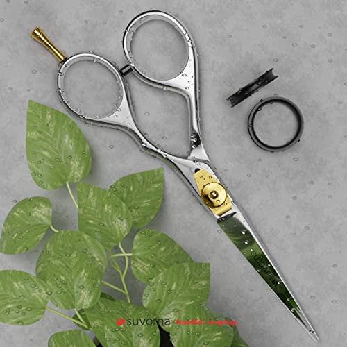 Suvorna Condor 5" Beard Scissors for Men, Mustache Scissors for Cutting, Styl...
