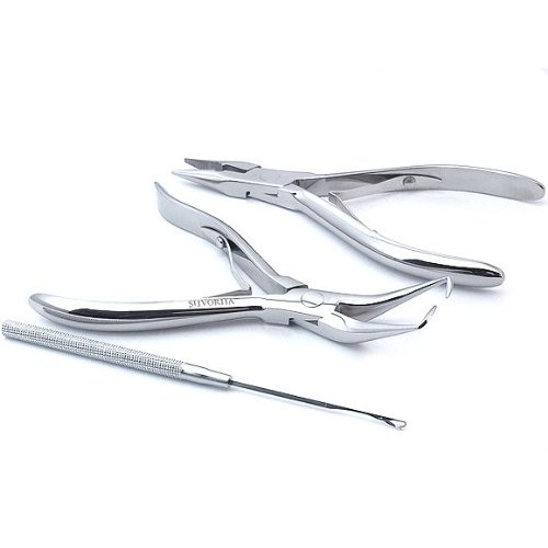 Suvorna Hair Extension Tools & Microlinks Hair Extensions Kit for Micro link ...