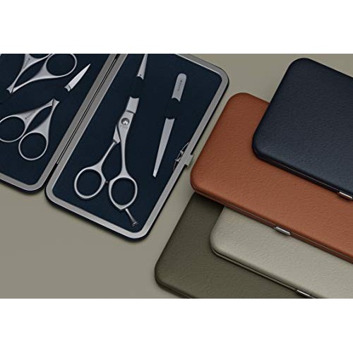 Suvorna Premium Beard and Mustache Scissors set / Kit (4pcs). 5.5" Precision ...