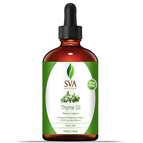SVA Thyme Essential Oil | Very Strong Aroma | 4 OZ (118 ML) - 100% Pure, Natu...