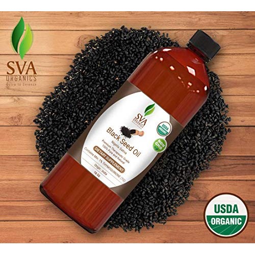 USDA Certified Organic Black Seed Carrier Oil (16 Oz)- Guaranteed 100% Pure &...