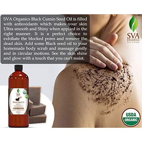 USDA Certified Organic Black Seed Carrier Oil (16 Oz)- Guaranteed 100% Pure &...