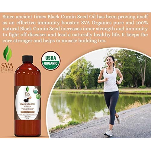 USDA Certified Organic Black Seed Carrier Oil (16 Oz)- Guaranteed 100% Pure &...