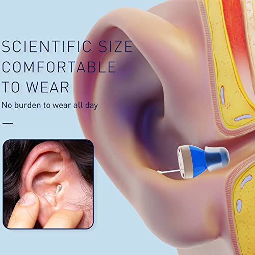 Hearing Aids by Svinz, Nano Hearing Amplifier, Rechargeable Hearing Earbuds f...