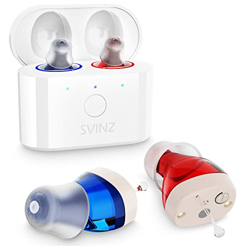 Hearing Aids by Svinz, Nano Hearing Amplifier, Rechargeable Hearing Earbuds f...