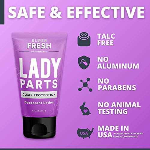 Super Fresh Lady Parts Aluminum Free Deodorant For Women - Feminine Hygiene L...