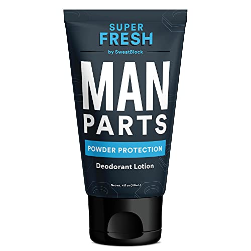 Super Fresh Man Parts Ball Deodorant for Men - Aluminum Free Powder Protectio...