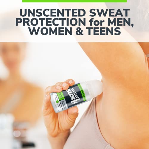 SweatBlock Antiperspirant Roll-on - Maximum Clinical Strength with DRIBOOST |...
