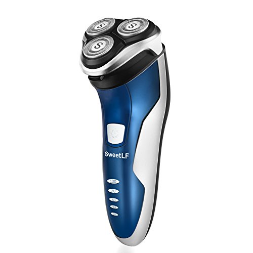 SweetLF 3D Rechargeable Waterproof IPX7 Electric Shaver Wet & Dry Rotary Shav...